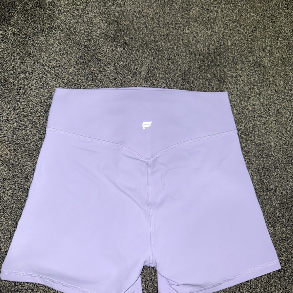 Fabletics Purple Bike Shorts High-Waisted Seamless Design- Khloe’s TLC 4 Inch